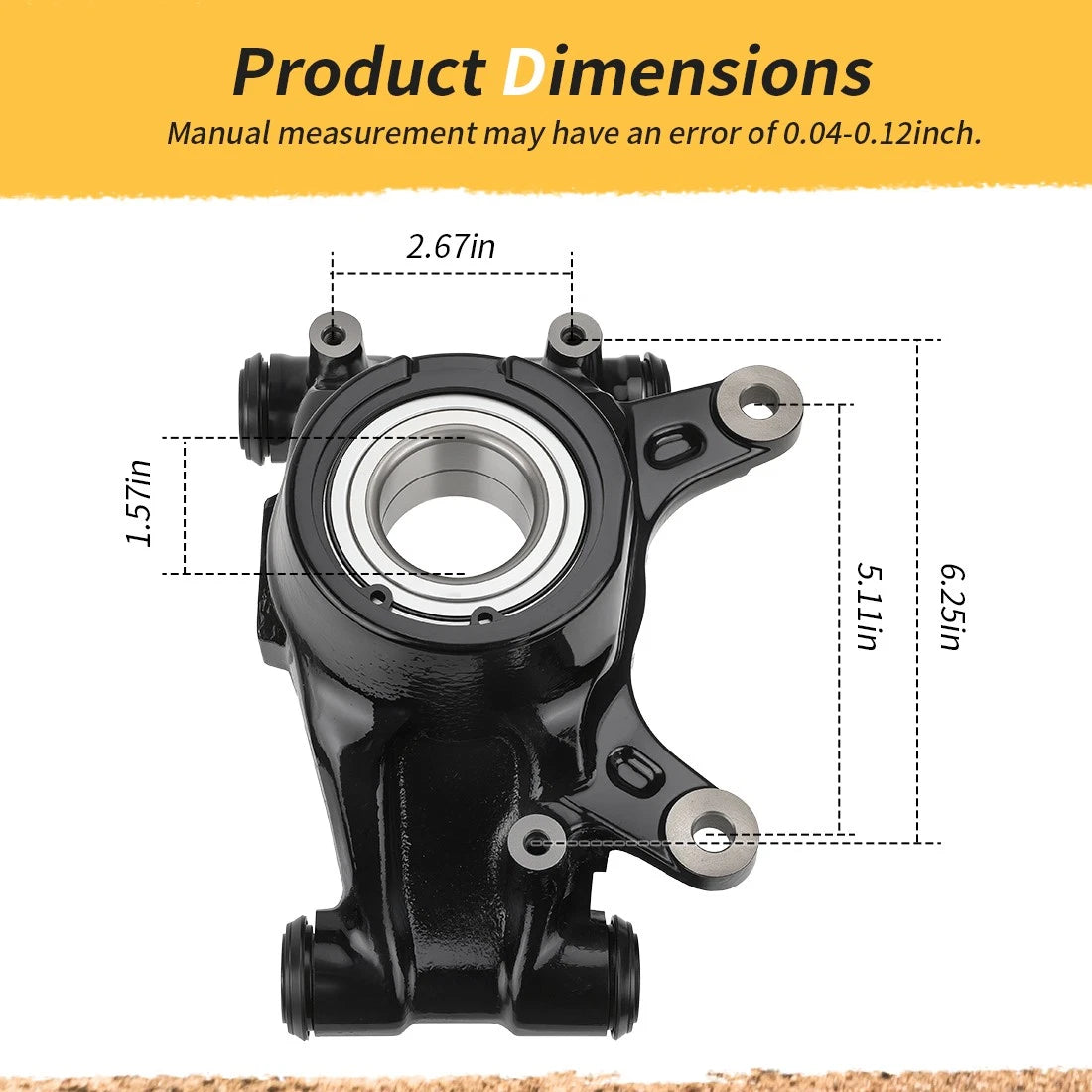 Rear Left Knuckle Kit for Honda Pioneer 1000 (2016–2024)
