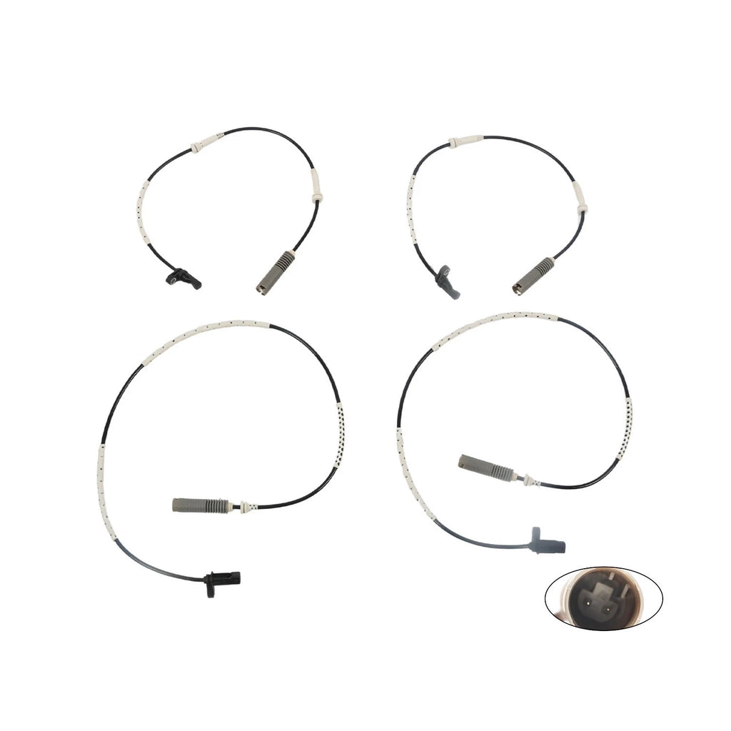 Set of 4 ABS Wheel Speed Sensors for BMW 328i, 128i (2007–2013)