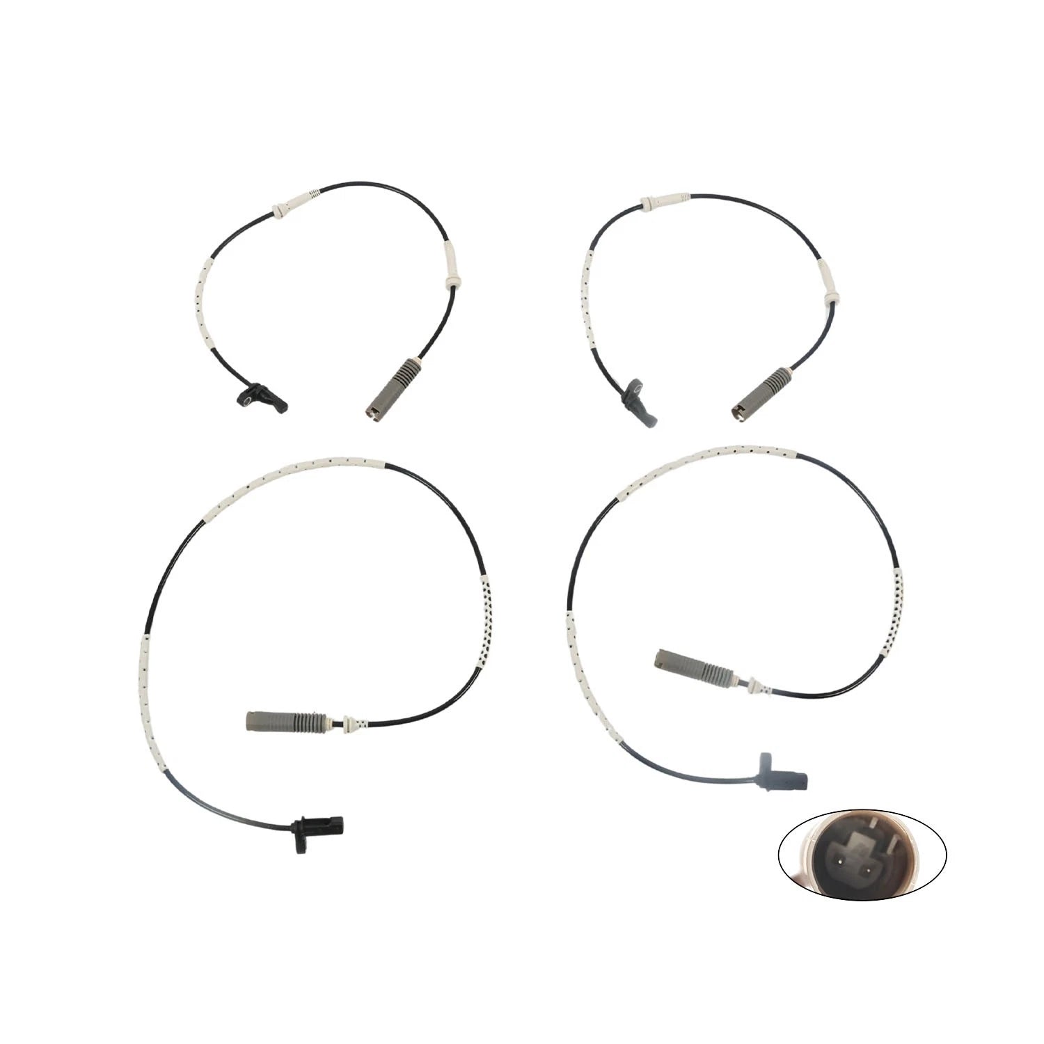 Set of 4 ABS Wheel Speed Sensors for BMW 328i, 128i (2007–2013)