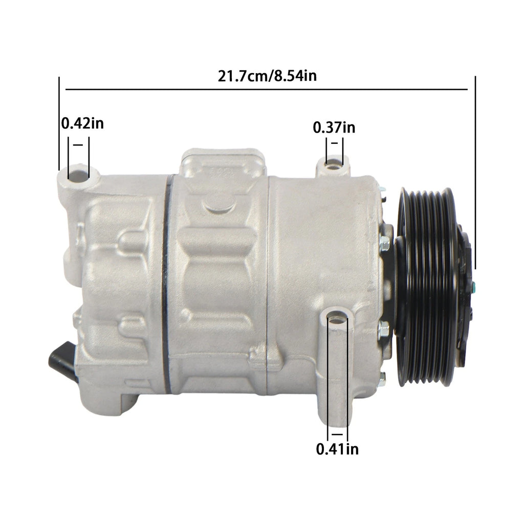 A/C Compressor with Clutch for Volkswagen CC (2009-2011)
