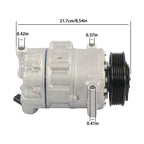 A/C Compressor with Clutch for Volkswagen CC (2009-2011)