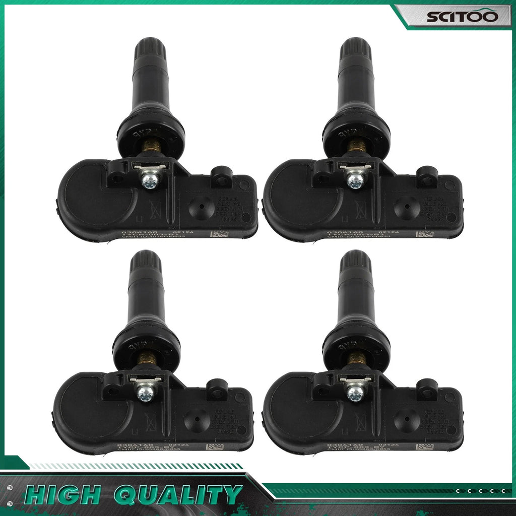 Set of 4 Tire Pressure Sensors TPMS for Jeep Wrangler Grand Cherokee Challenger
