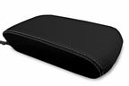 Leather Console Lid Armrest Cover for Toyota 4Runner (2010–2019) Gray Stitch