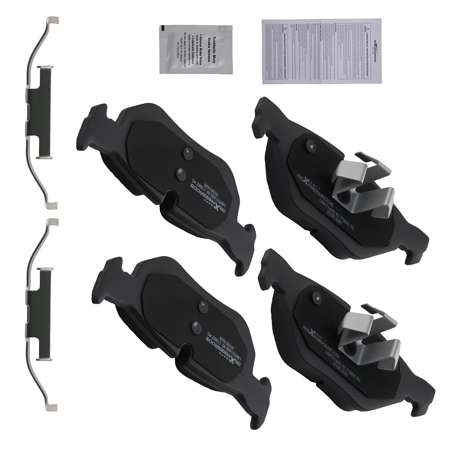 Rear Ceramic Brake Pads Kit for BMW 128i 320i 323i 325i 325xi 328i 328xi X1 (2008–2013)