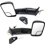 Set of 2 Flip-Up Power Heated Towing Mirrors for Dodge RAM 1500 2500
