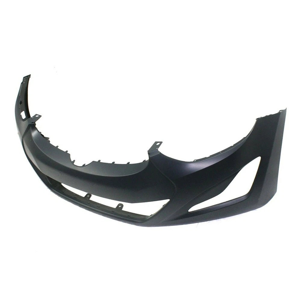 Front Bumper Cover for Elantra Sedan (2014–2016) w/ Tow Hook, Primed Plastic