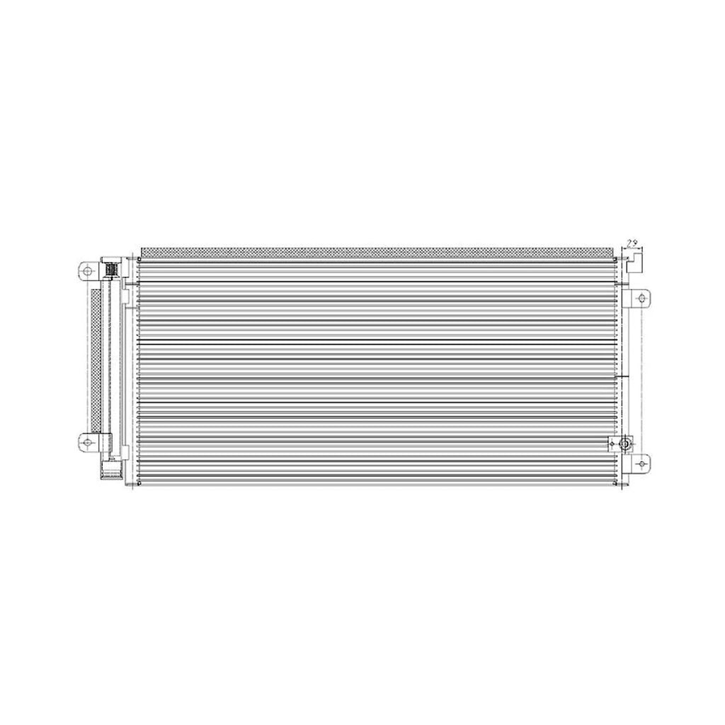 Replacement A/C Condenser Repair Part For 2016-2020 Honda Civic Coupe