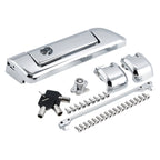 Chrome Trunk Latches Key Hinges for Harley Touring Street Glide (2014–2024)