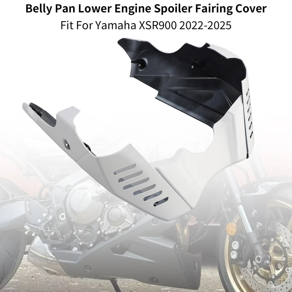 Belly Pan Lower Engine Spoiler Cover for Yamaha XSR900 (2022–2025) White