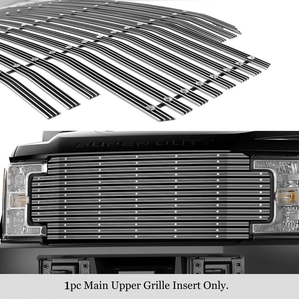 Chrome Wide Rivet Billet Grill Insert for Ford F-250/F-350 (2017–2019)