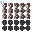 25 Pcs Metal Stainless Steel Cut Off Wheels for Die Grinders (3"x1/32"x1/4")