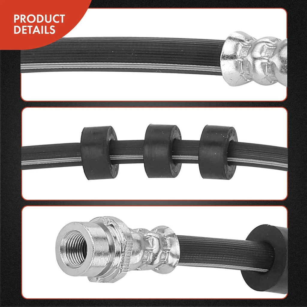 2X Front Brake Hydraulic Hose for Ford Focus (2005-2007)