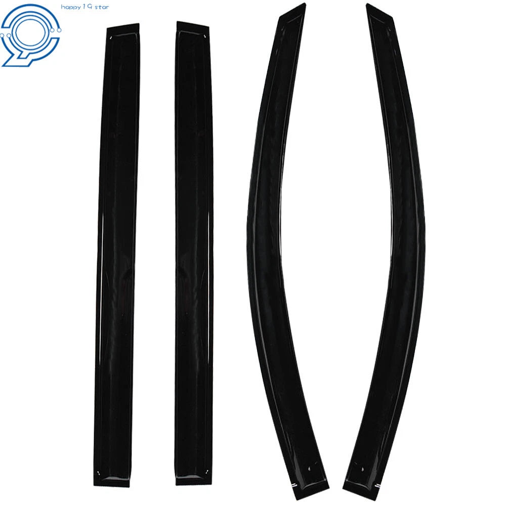 Set of 4 Window Vent Visors for Toyota Sienna (2004–2009) Black