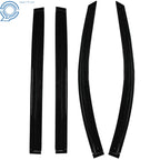 Set of 4 Window Vent Visors for Toyota Sienna (2004–2009) Black