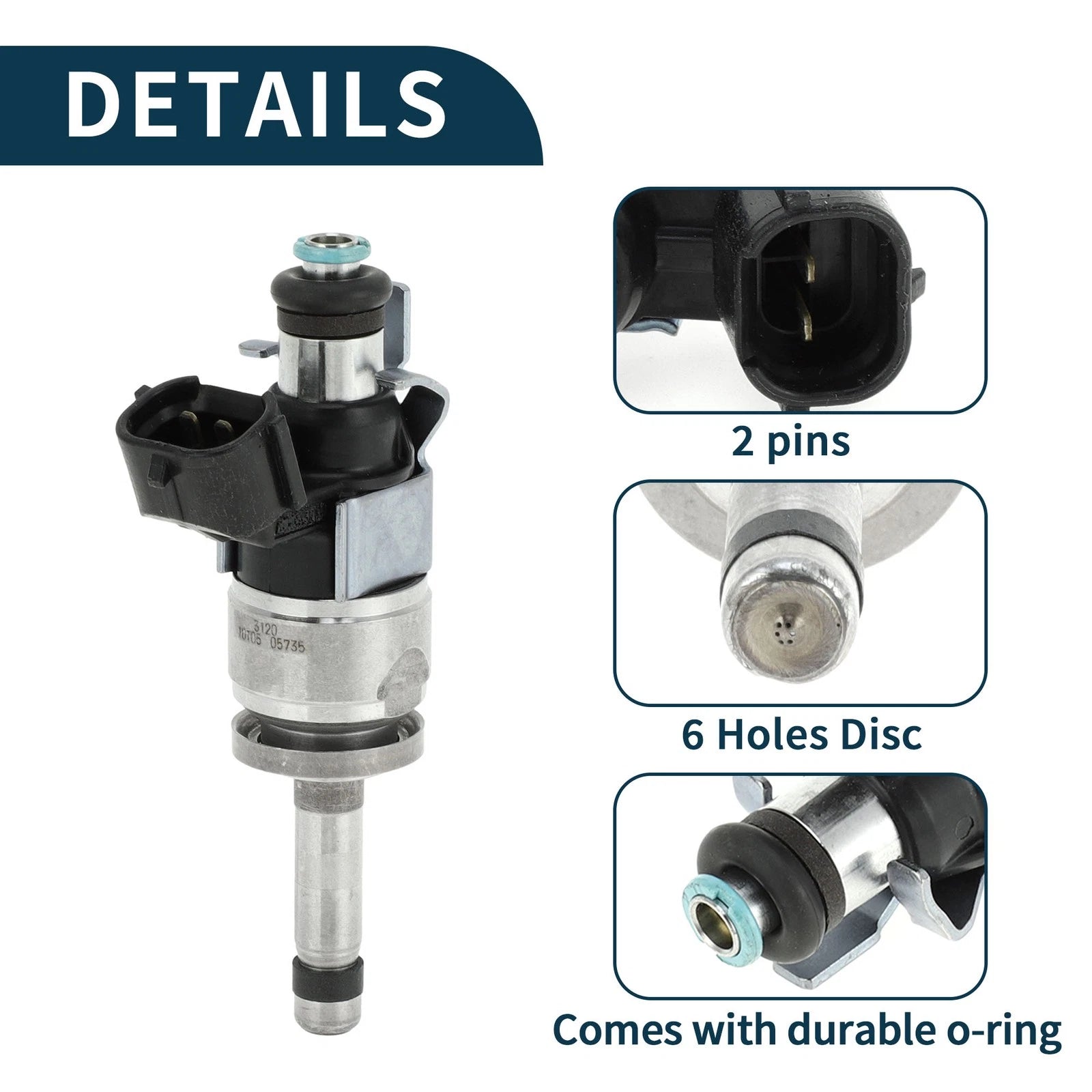 Fuel Injector No. 16600AA170 for Subaru Impreza GD 2.5i WRX AWD (2005–2008)