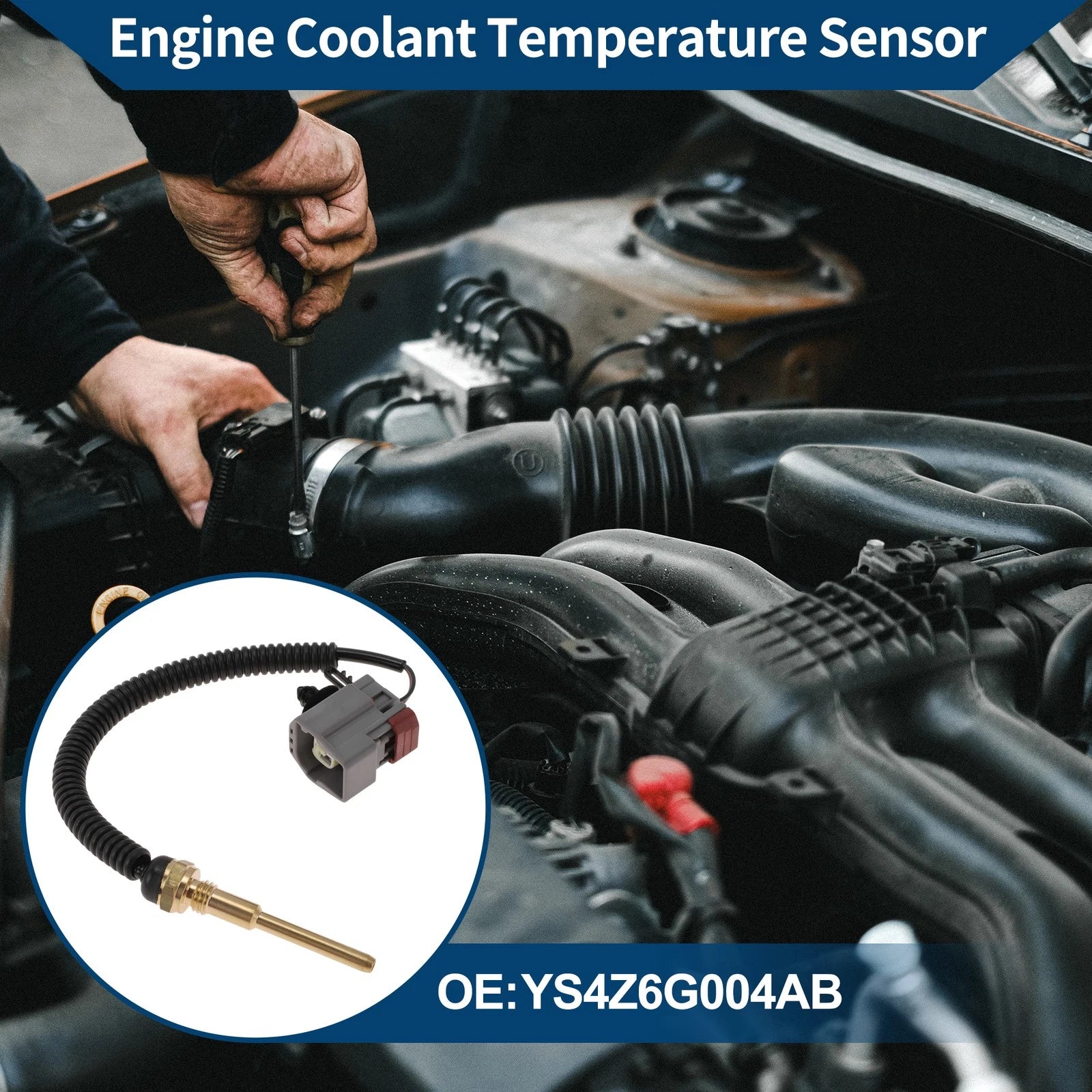 Engine Coolant Temperature Sensor No.YS4Z6G004AB for Ford Escape (2001–2007)