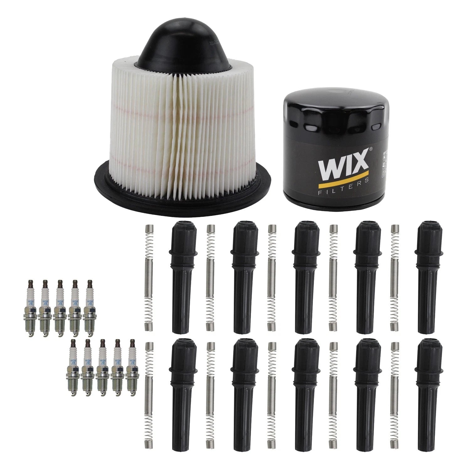Tune Up Kit with NGK Spark Plugs & Coil Boots for E-350 F-250 F-350 (1997–2008)