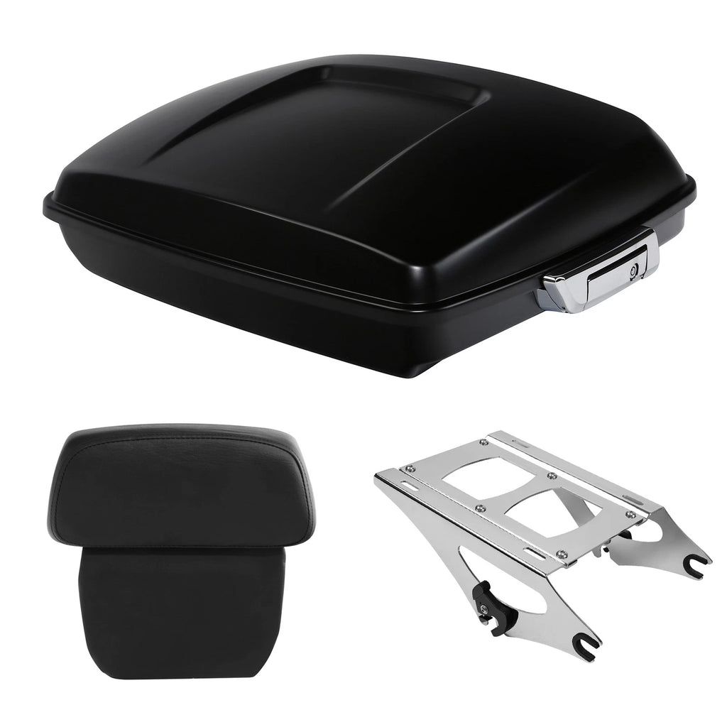 Trunk Pad Mount Rack for Harley Street Road Glide (2014–2026) Black Denim