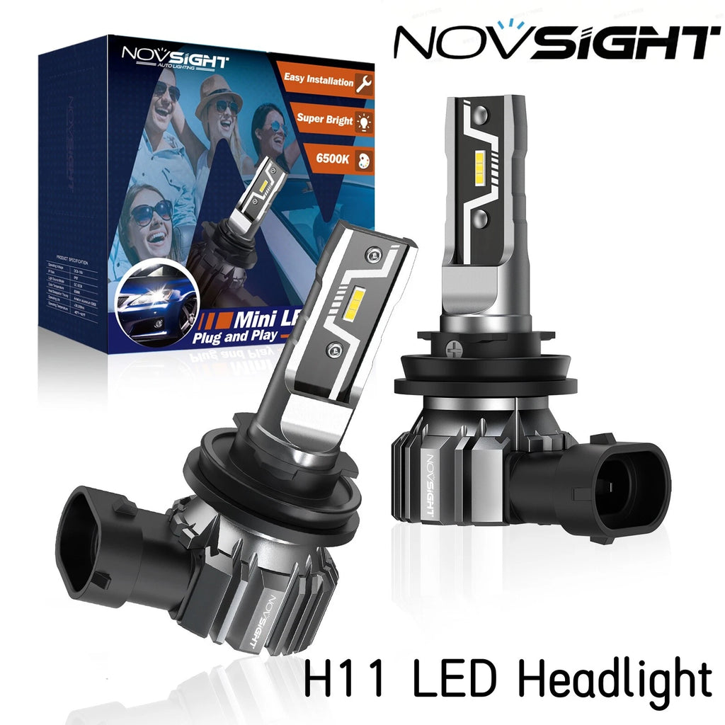2X H11 H8 H9 LED Headlight Bulbs Conversion Kit 6500K 10000LM 50W