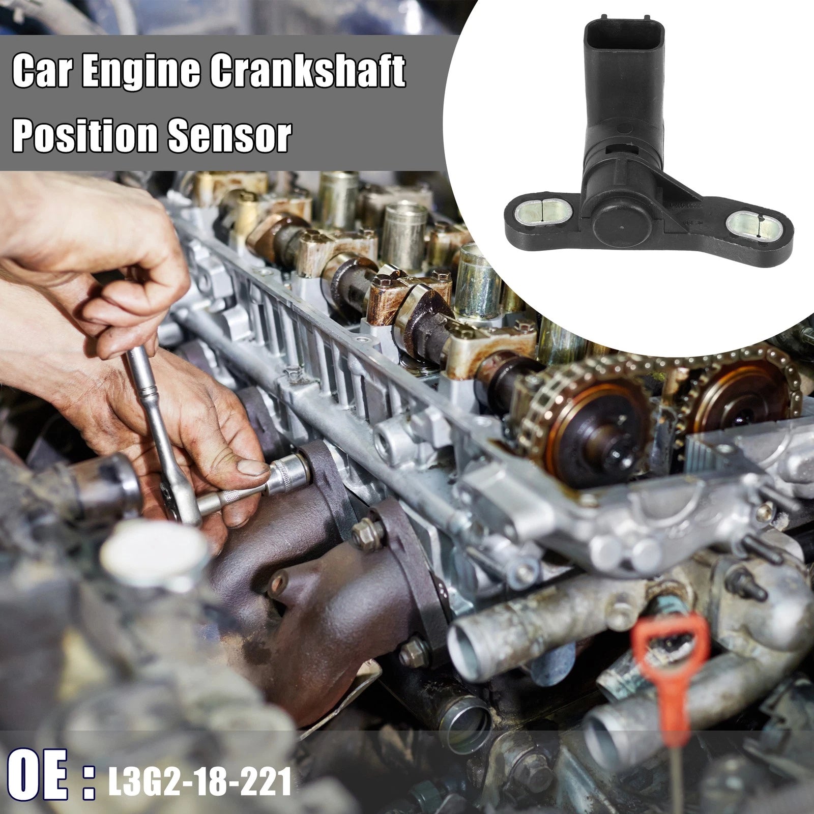 Crankshaft Position Sensor No.L3G2-18-221 for Mazda CX-7 (2010–2012)