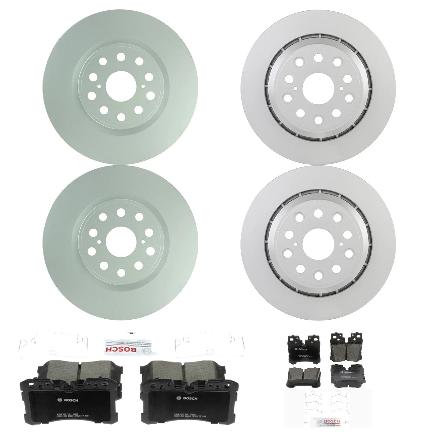 Bosch Quietcast Brake Pad Kit & Rotors for Lexus LS460 (2007–2012)