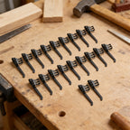 20 Pack Flashlight Clips for Pens and Lights - Rust Resistant Steel