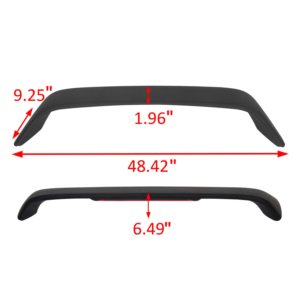 Trunk Spoiler Wing with LED Brake Light for Honda Civic SI (1996-2000)