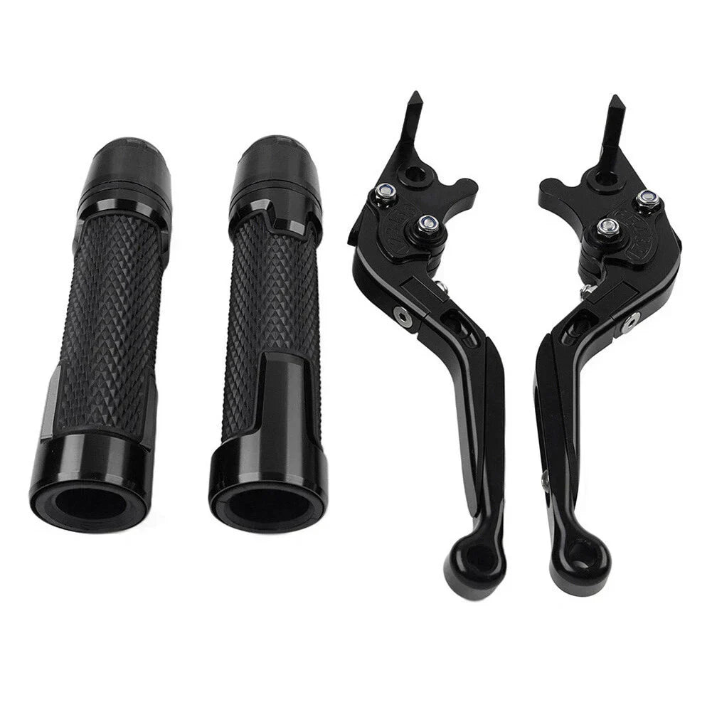 Black Extendable Brake Clutch Levers Grip Set for Honda ADV150 (2019-2020)