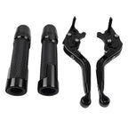 Black Extendable Brake Clutch Levers Grip Set for Honda ADV150 (2019-2020)