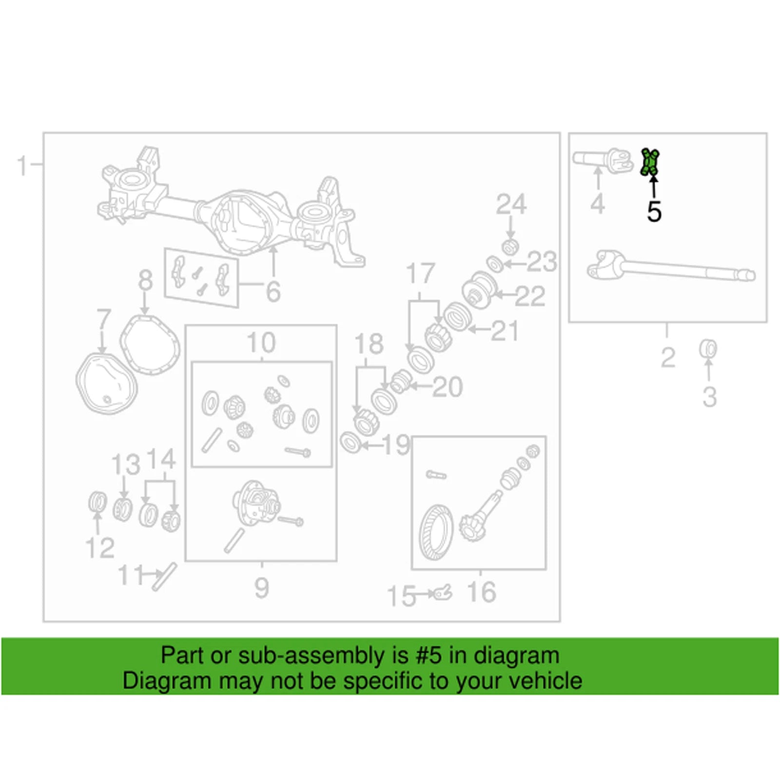 Genuine OEM Mopar Universal Joint Kit for Dodge Ram 2500 3500