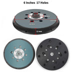 Sanding Pad Backing for DA Polisher with Heat Emission Holes