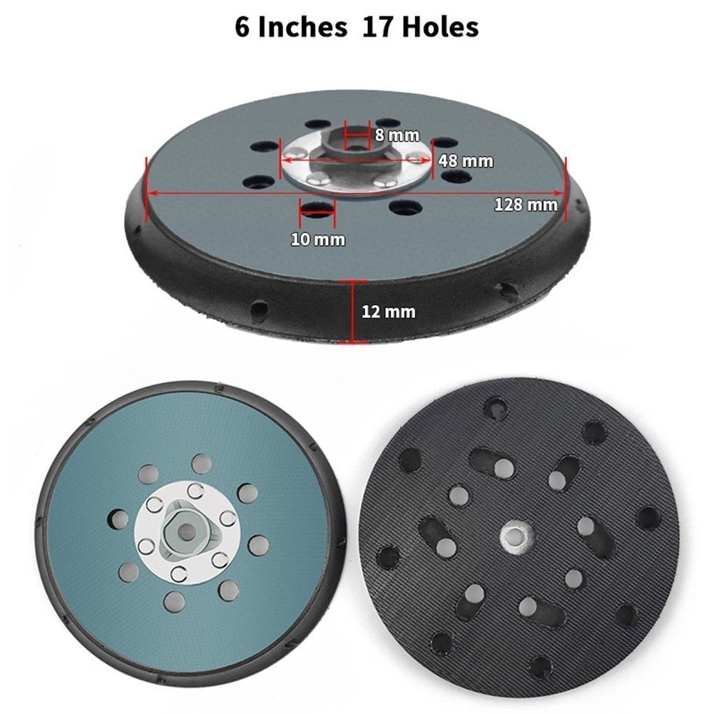 Sanding Pad Backing for DA Polisher with Heat Emission Holes