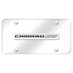Chrome Name on Chrome License Plate -Officially Licensed for Chevrolet Camaro SS