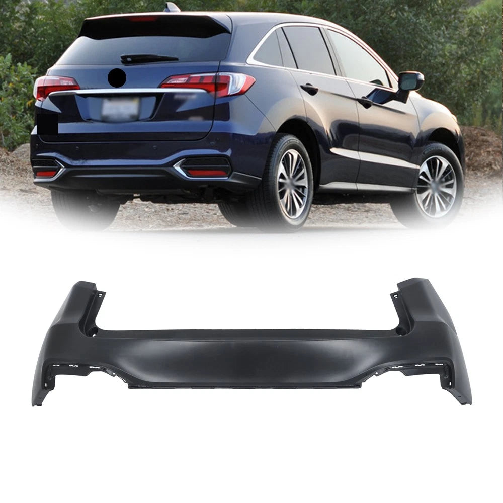 Rear Upper Bumper Cover for Acura RDX (2016â2018) Black Primed Plastic