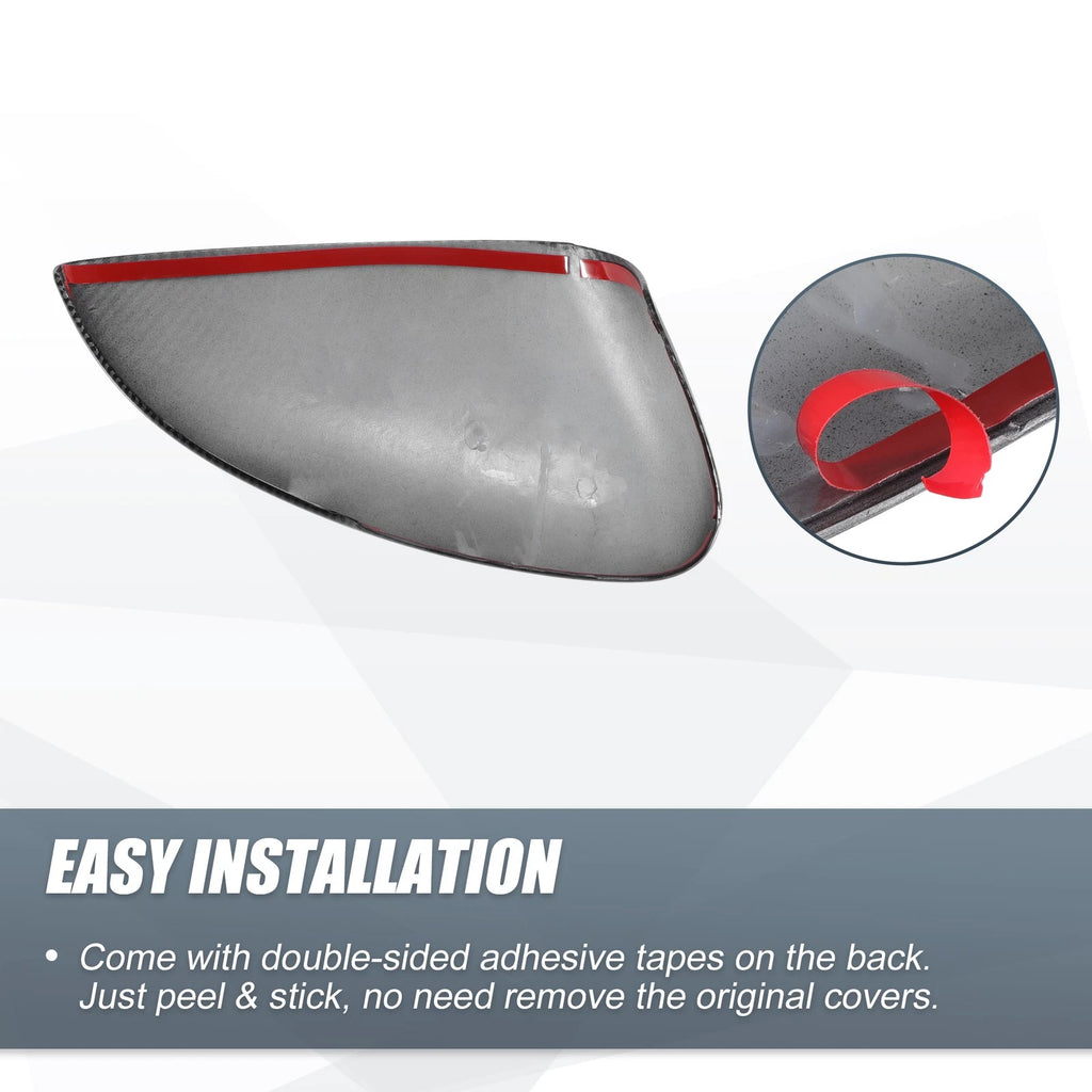 Pair Rearview Mirror Cover Overlay for Honda Accord (2018–2023) Carbon Fiber
