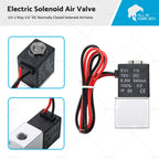 2X 12V 1/4" DC Electric Solenoid Air Valve Normally Closed for