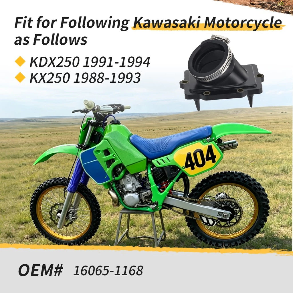 Intake Manifold Boot 16065-1168 for Kawasaki KDX250 (1991–1994) / KX250 (1988–1993)