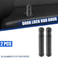 2X Door Lock Rod Knob Black No.72137-SP0-003ZA for Honda Civic Si (2002–2005)