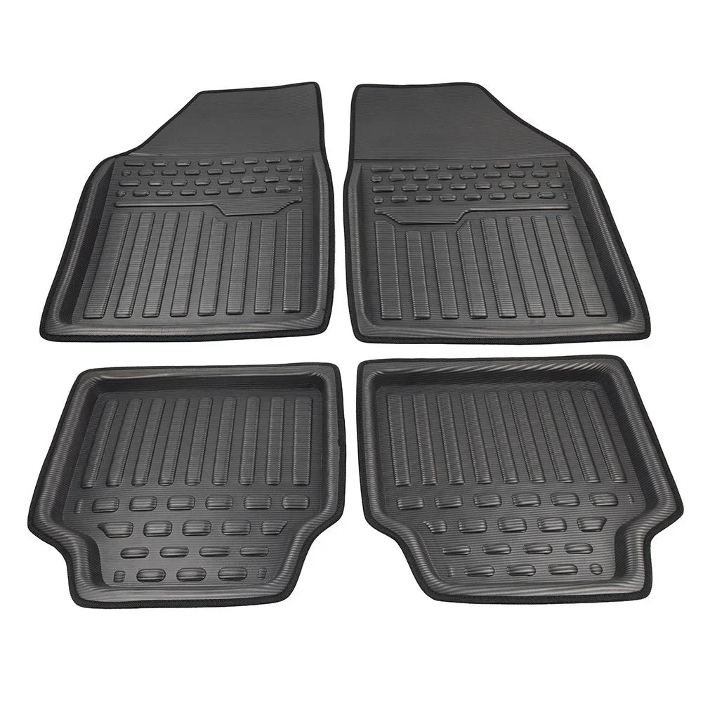 4 Pcs Universal Front Rear Heel Pad Carpet Floor Mats for Car Truck