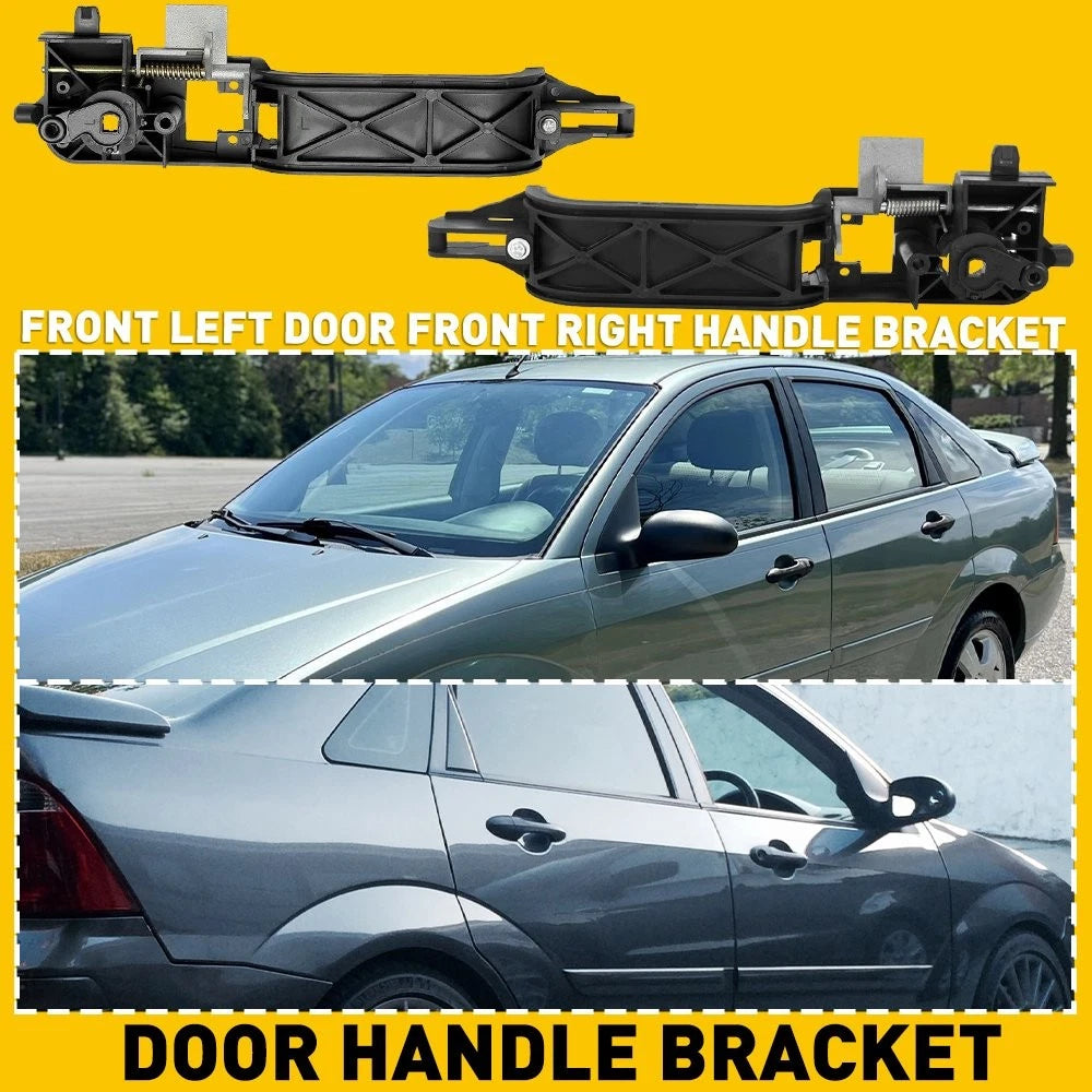 Set of 2 Outer Door Handle Reinforcement Brackets for Ford Focus (2000–2007)