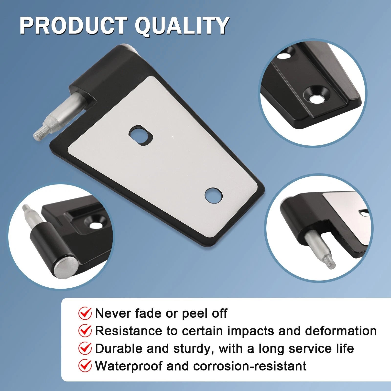 16PCS Steel Door Hinge Kit for Jeep Wrangler JK (2007-2018)
