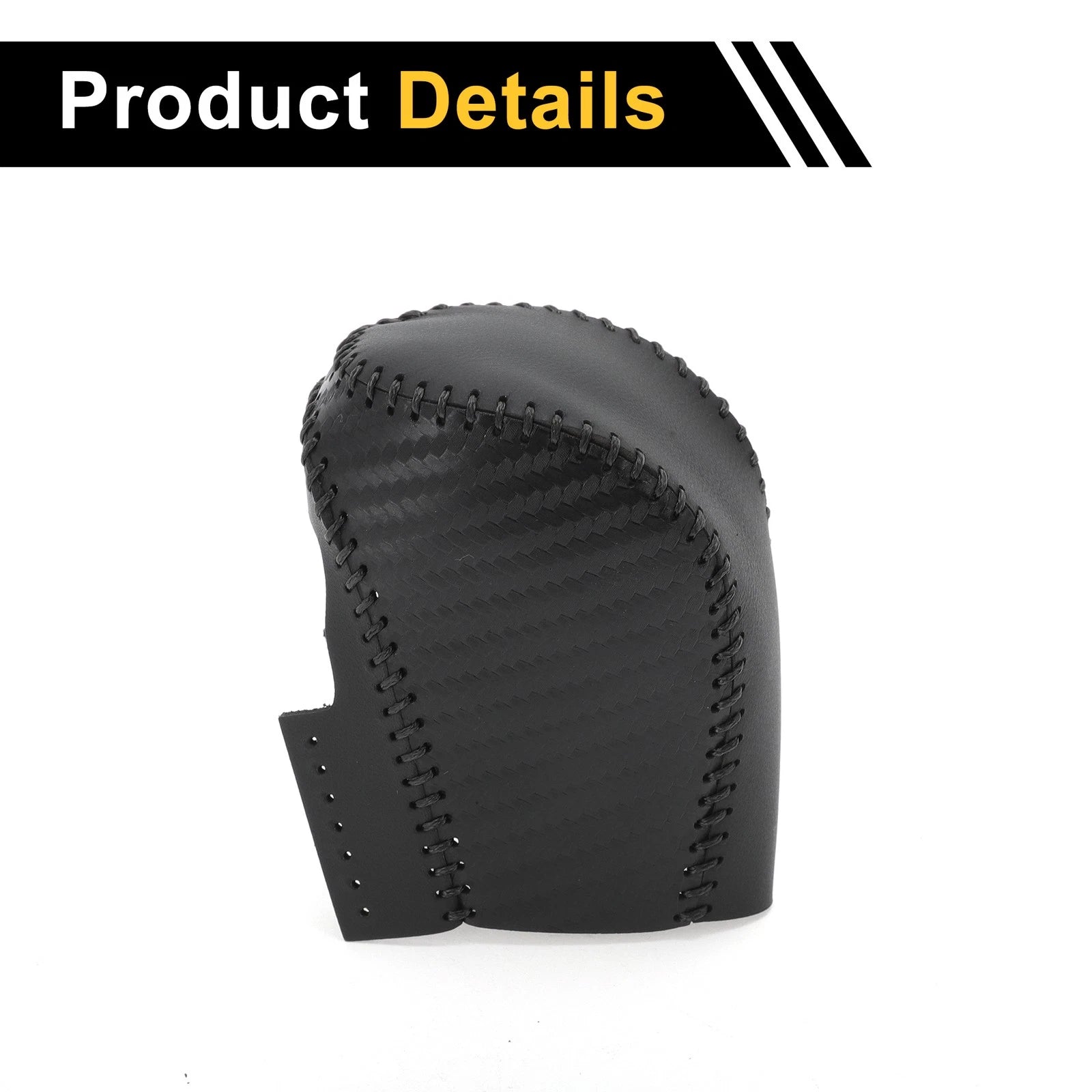 Gear Shift Knob Cover for Honda Civic (2016–2021) Black Faux Leather