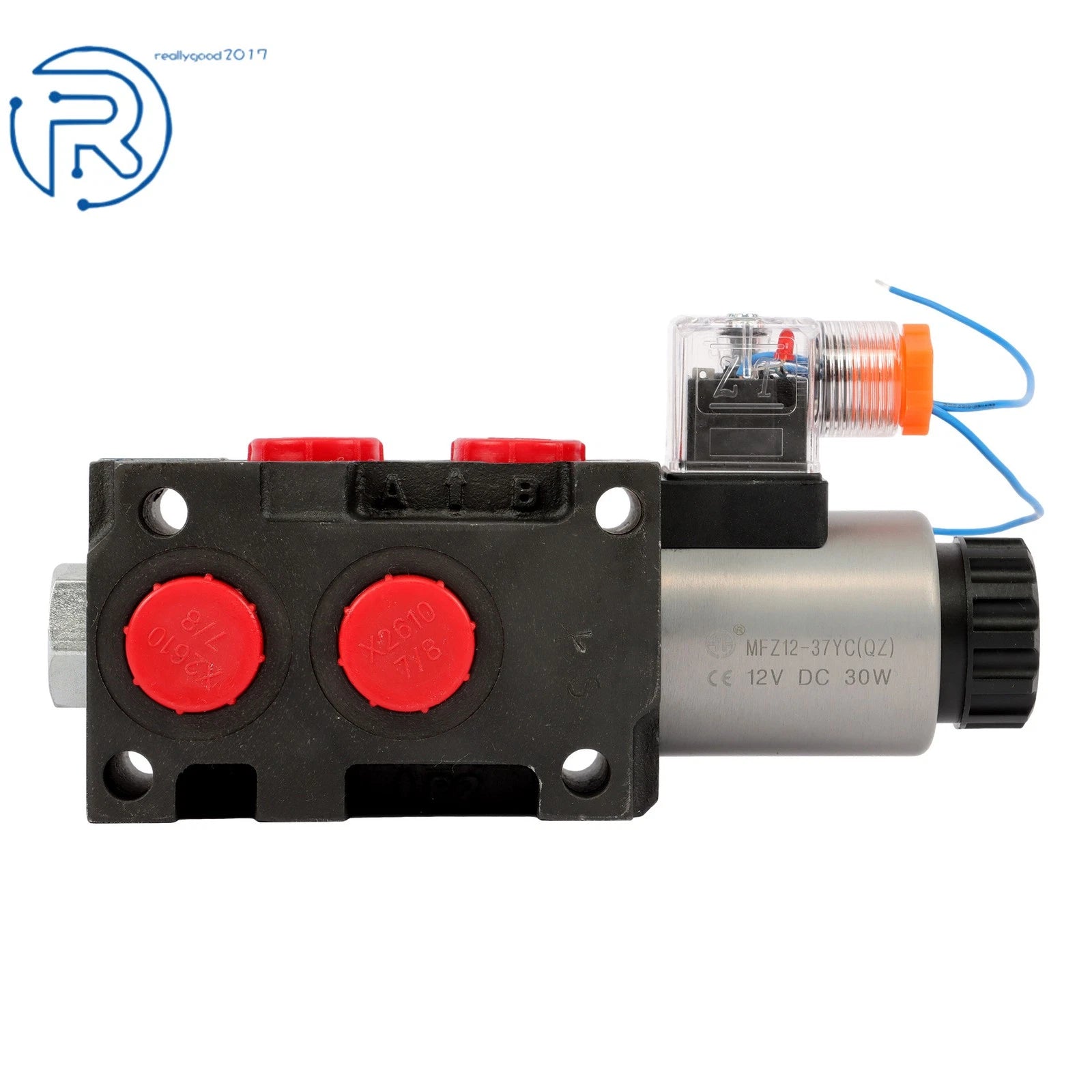 6 Port Solenoid Hydraulic Flow Control Valve for Various Models (12V DC)