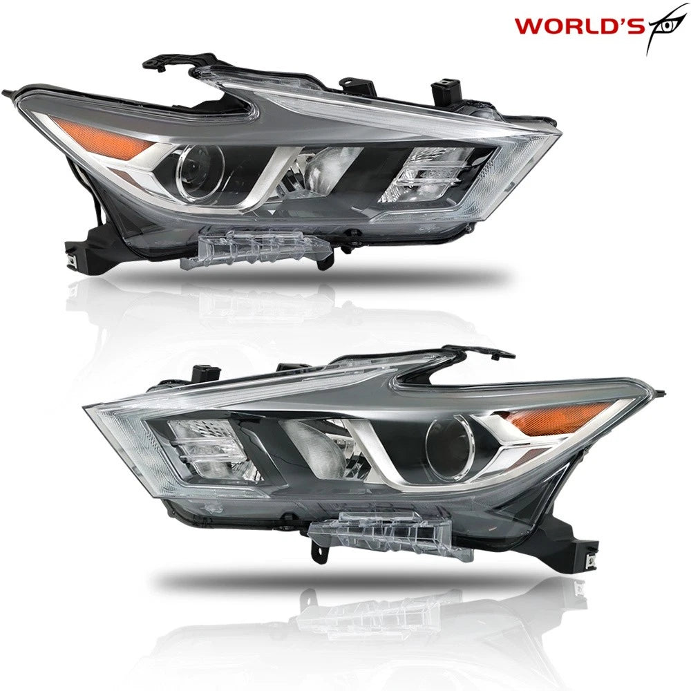 Full LED Headlights for Nissan Maxima (2016–2018) Chrome Housing