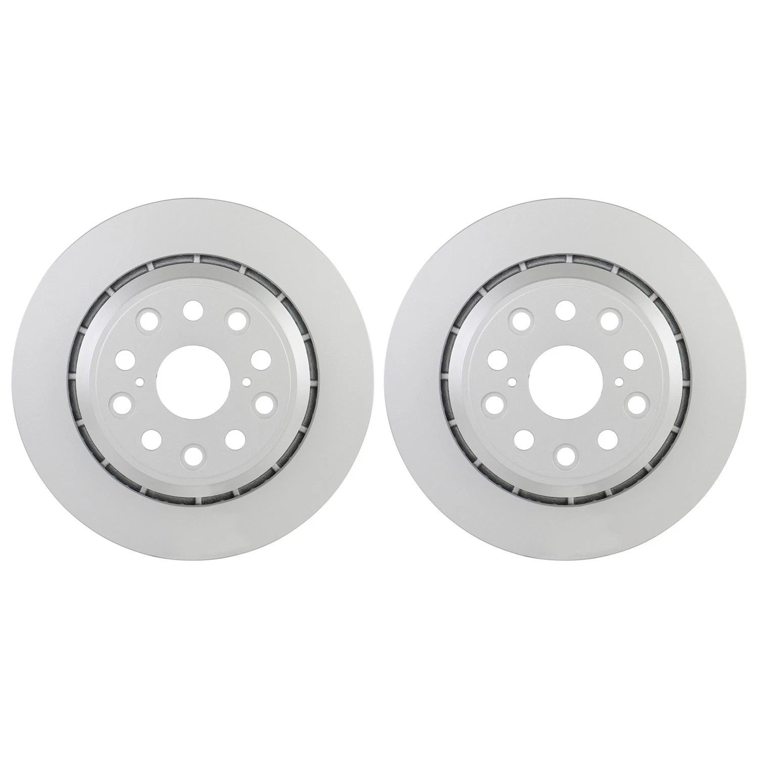Set of 2 Bosch QuietCast Rear Disc Brake Rotors for Lexus LS460 (2007–2017)