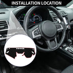 Dashboard Cover Mat for Subaru Forester (2018–2024) Black Red 1 Set
