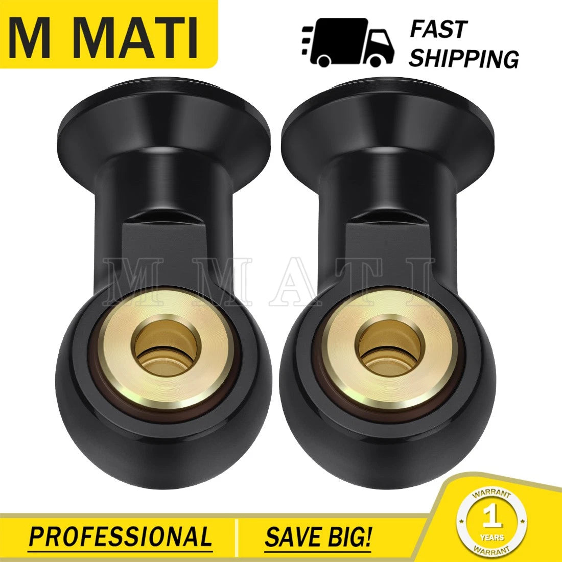 Set of 2 Rear Shock Eyelet Assembly 1501174 for Polaris RZR XP Turbo XP 4 (2016–2018)