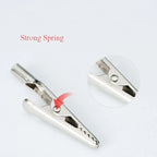 Set of 10 Screw Probe Test Clips Crocodile Clamps Stainless Steel