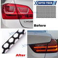 Carbon Fiber Honeycomb Rear Lamp Sticker for Car (48–30 cm)