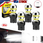 Set of 4 AUXITO LED White Backup Light 7443 7440 7444 W21W 6000K